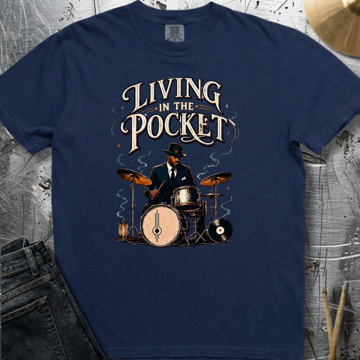 Living in pocket (jazz) - Premium Tee