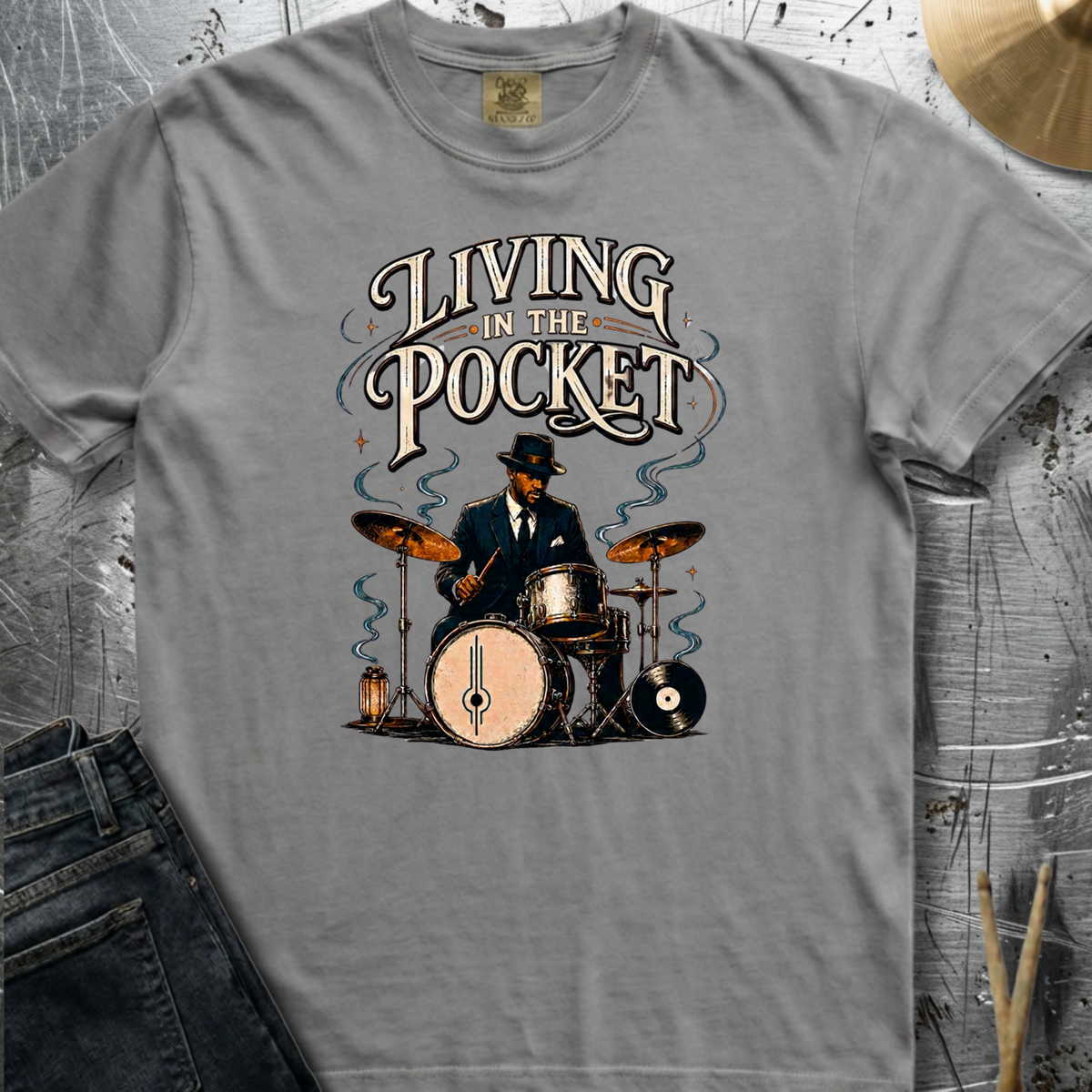 Living in pocket (jazz) - Premium Tee