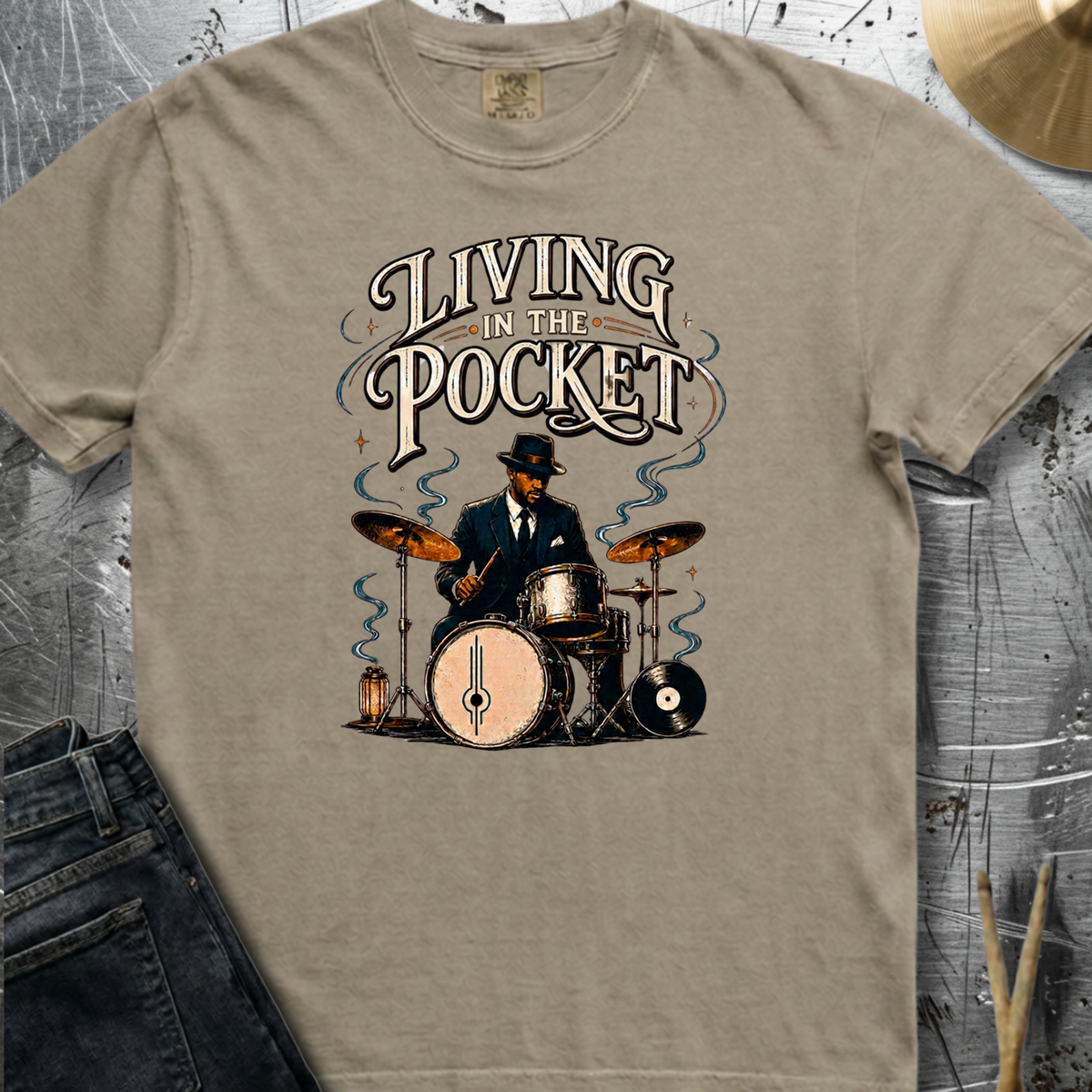 Living in pocket (jazz) - Premium Tee