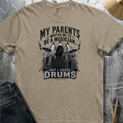 I chose drums (metal) - Premium Tee