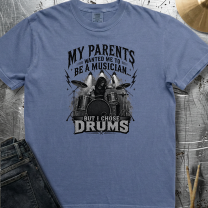 I chose drums (metal) - Premium Tee