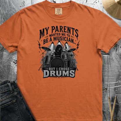 I chose drums (metal) - Premium Tee