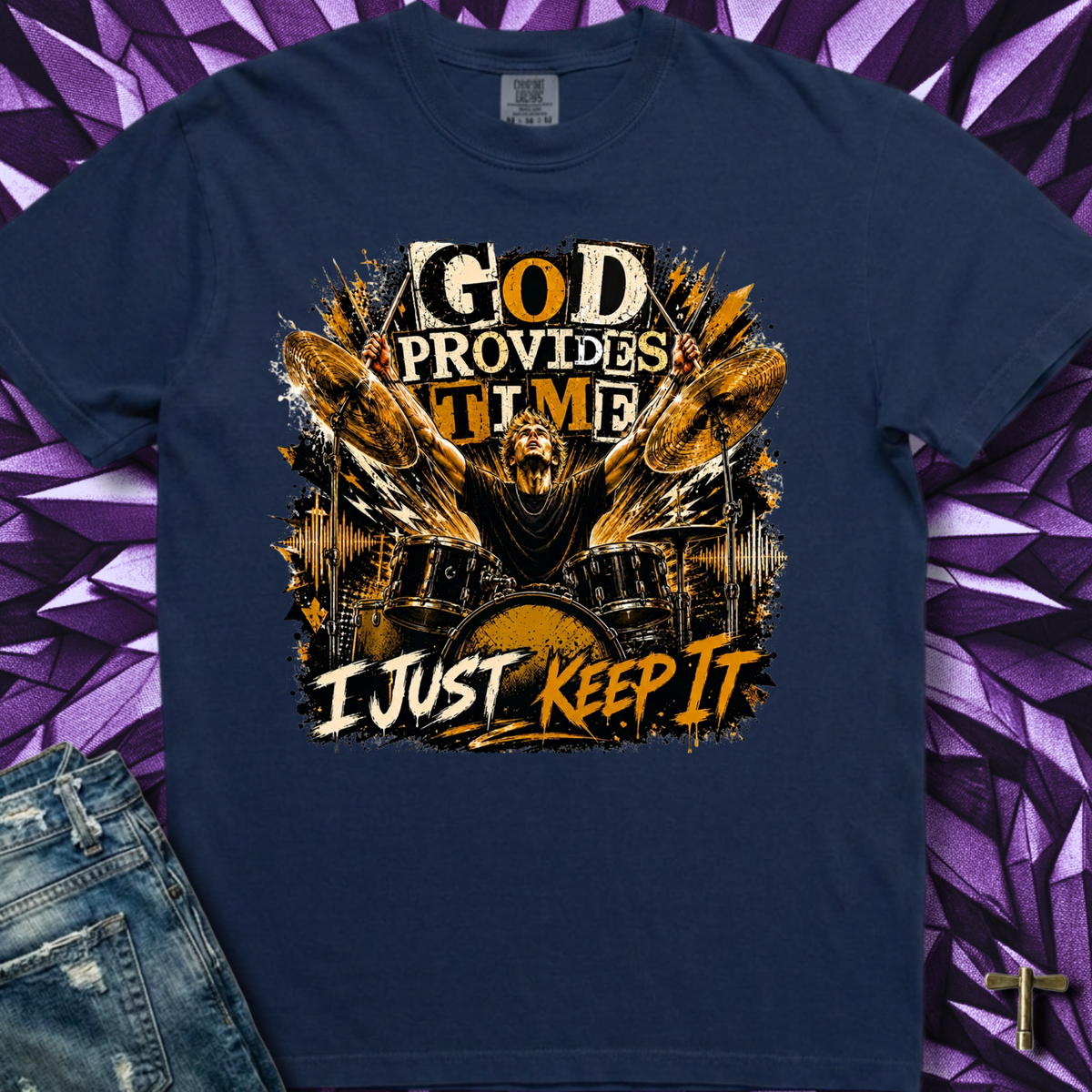 God provides time (gold) - Premium Tee