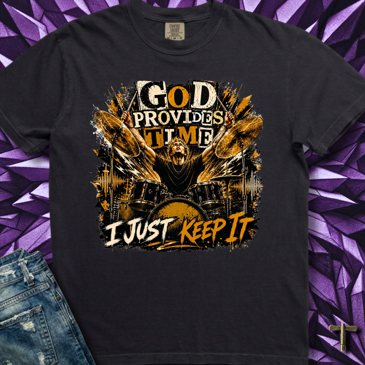 God provides time (gold) - Premium Tee