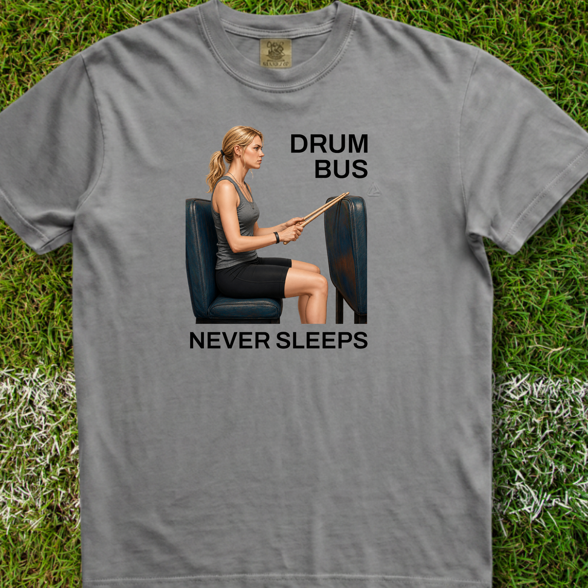 Drum bus never sleeps (version 2) - Premium Tee