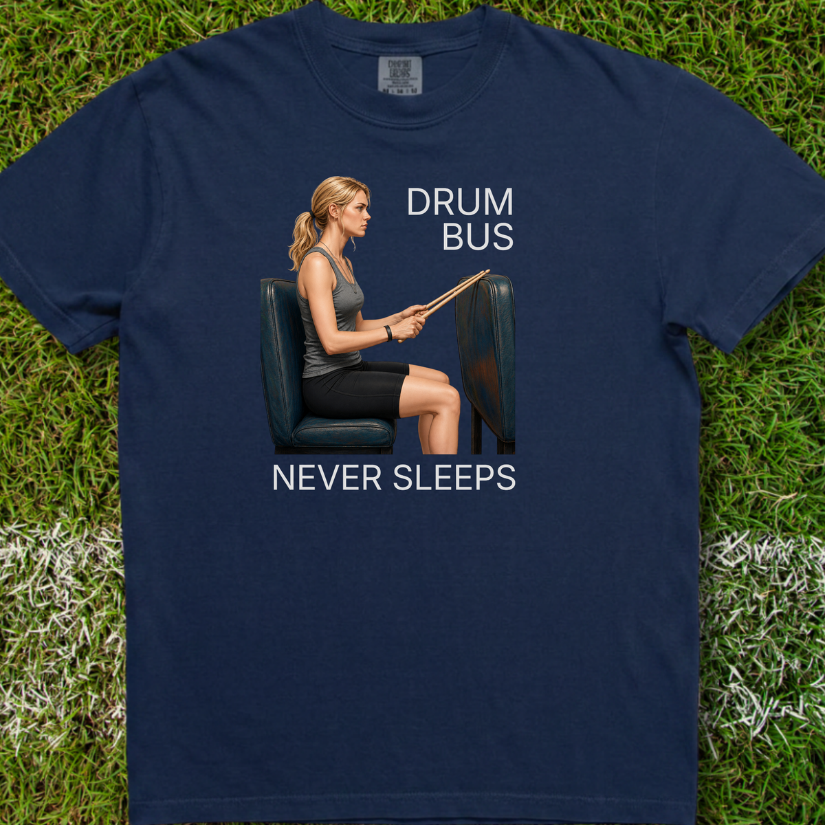 Drum bus never sleeps (version 2) - Premium Tee