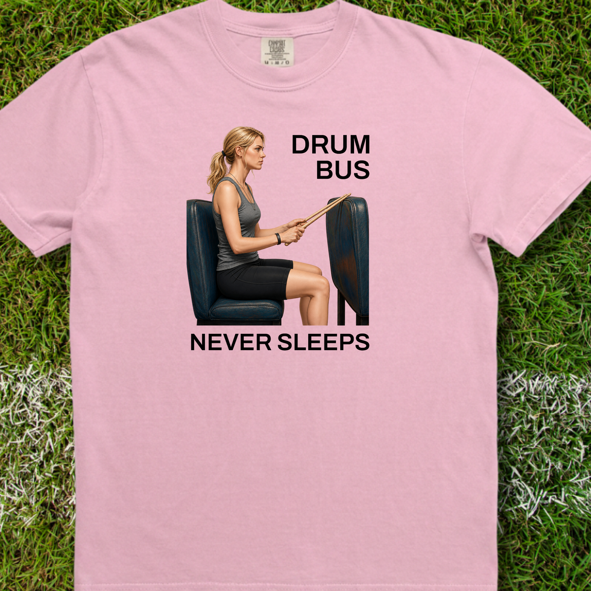 Drum bus never sleeps (version 2) - Premium Tee