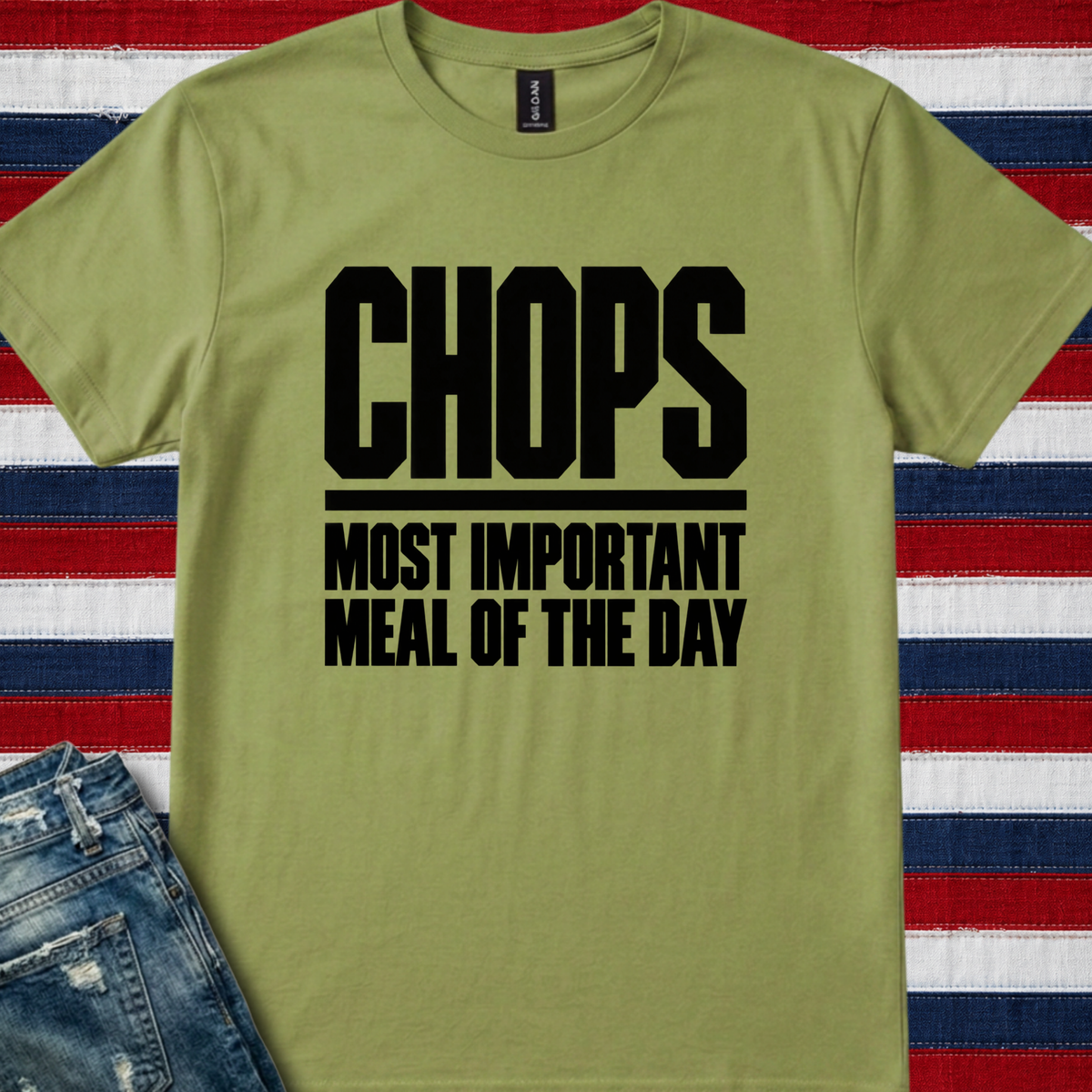 Chops, most important meal (military) - Quality Tee