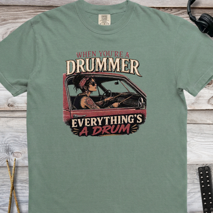 When you're a drummer (red) - Premium Tee