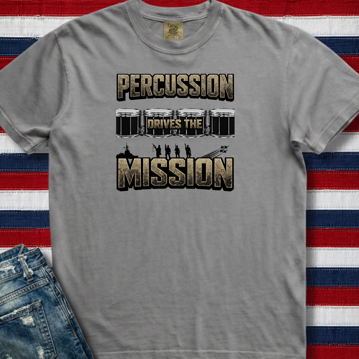 Percussion drives the mission - Premium Tee