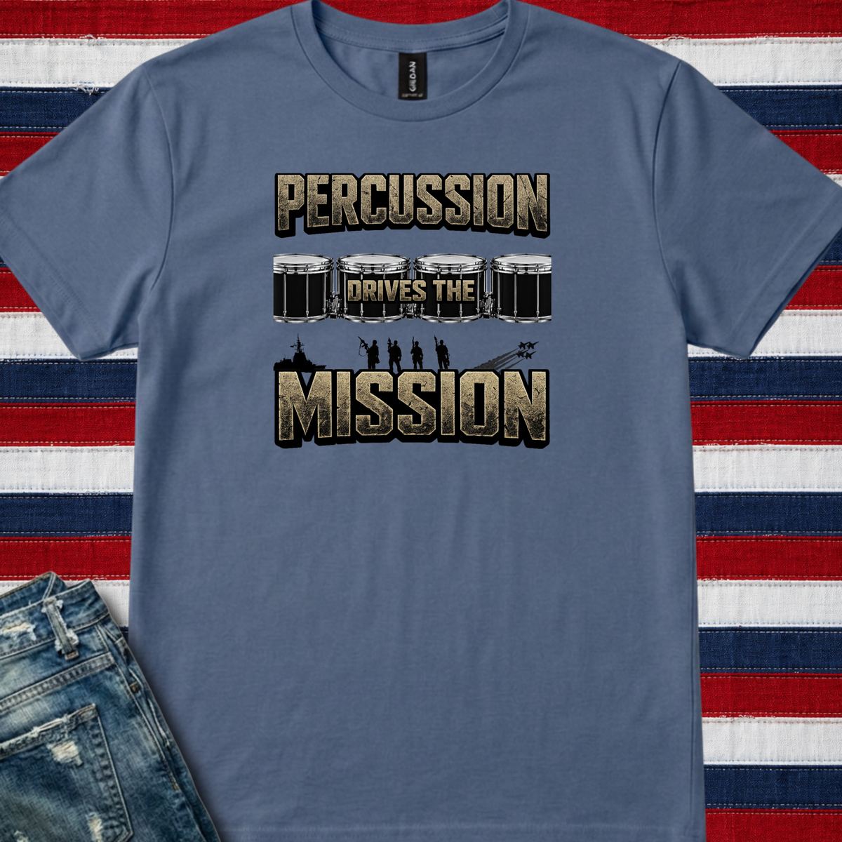Percussion drives the mission - Premium Tee