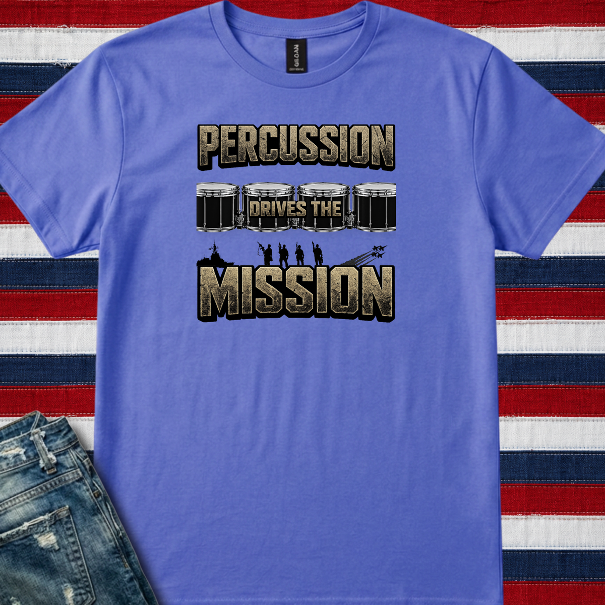 Percussion drives the mission - Premium Tee