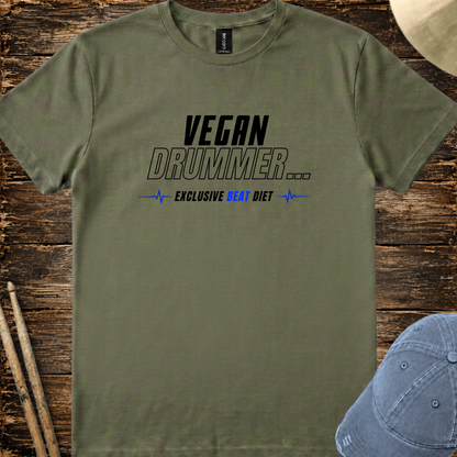 Vegan drummer (version 2) - Quality Tee