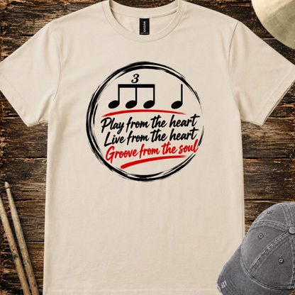 Play from the heart (version 1) - Quality Tee