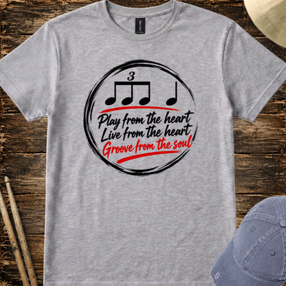 Play from the heart (version 1) - Quality Tee
