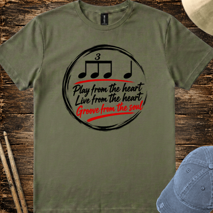 Play from the heart (version 1) - Quality Tee