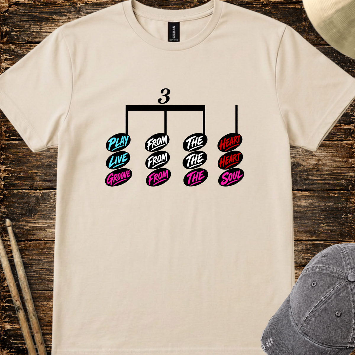 Play from the heart (version 2) - Quality Tee