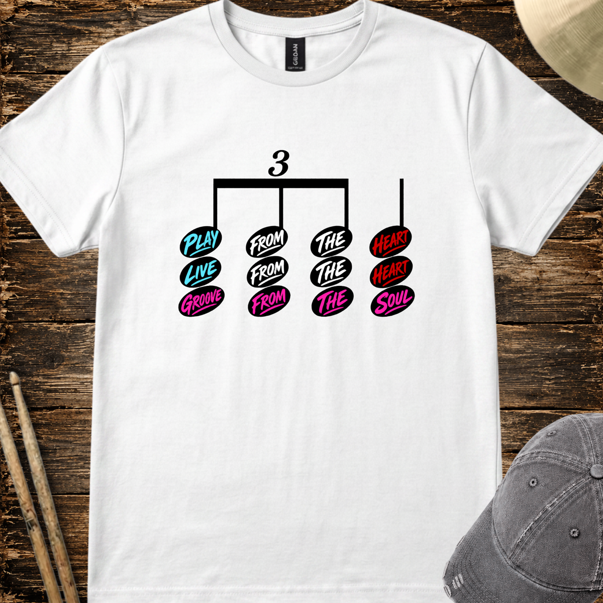 Play from the heart (version 2) - Quality Tee