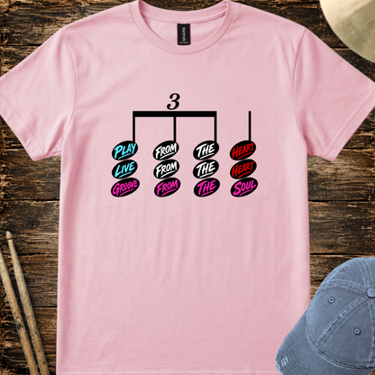 Play from the heart (version 2) - Quality Tee