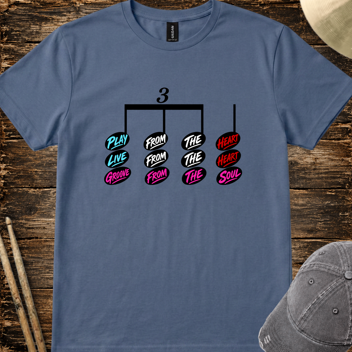 Play from the heart (version 2) - Quality Tee