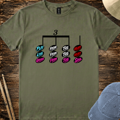 Play from the heart (version 2) - Quality Tee