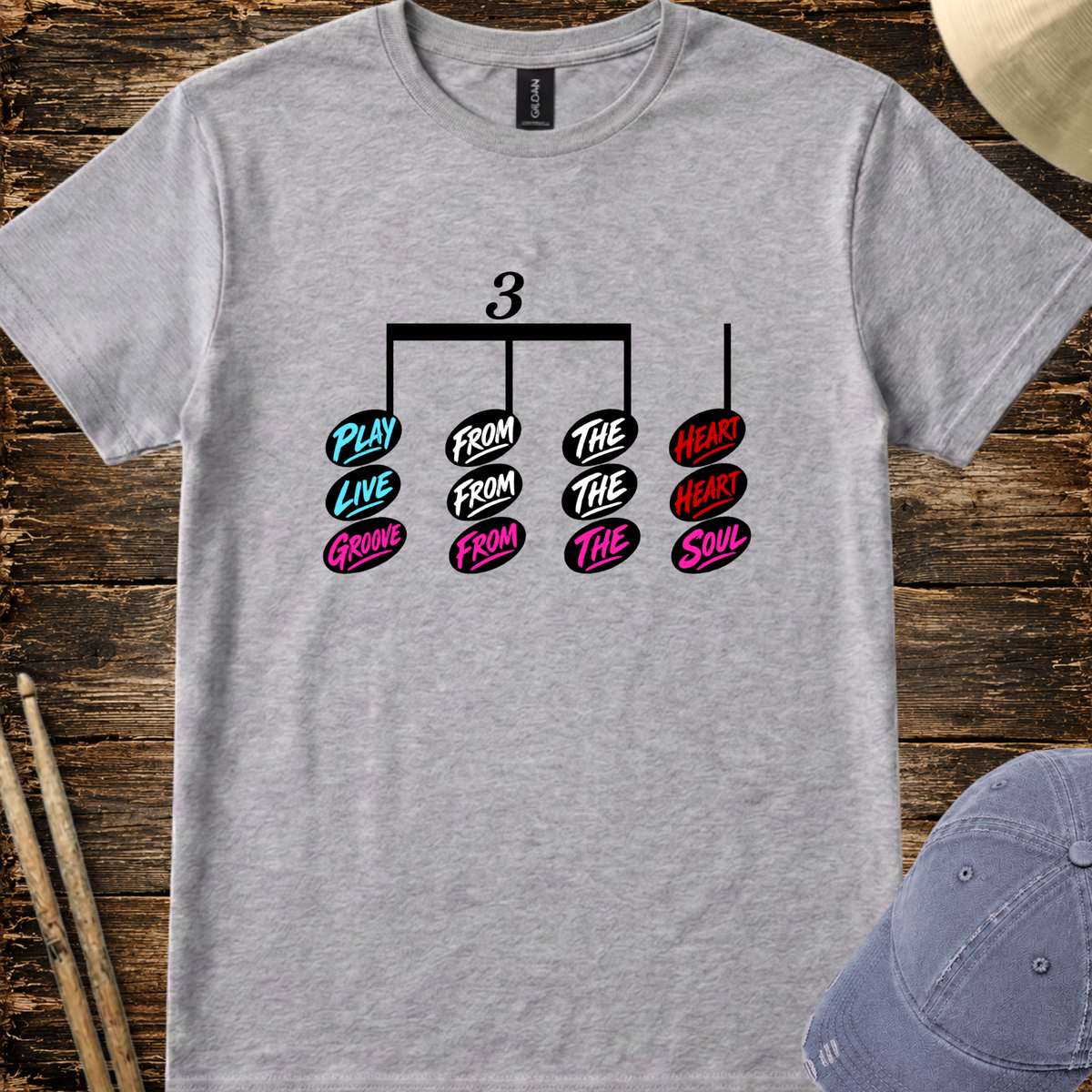 Play from the heart (version 2) - Quality Tee