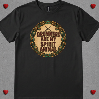Drummers are spirit animal (version 2) - Quality Tee