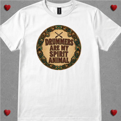 Drummers are spirit animal (version 2) - Quality Tee