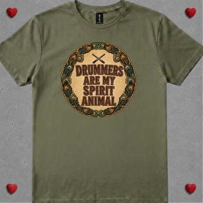 Drummers are spirit animal (version 2) - Quality Tee