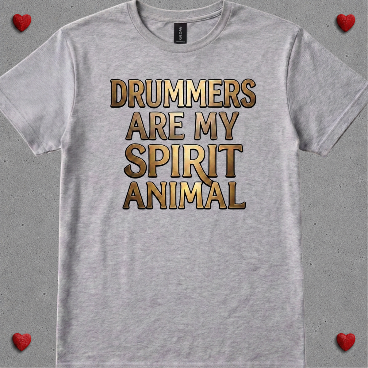 Drummers are spirit animal (version 1) - Quality Tee