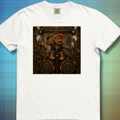 Steam punkussionist (lion) - Premium Tee