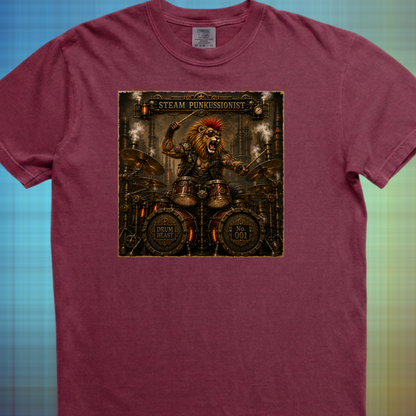 Steam punkussionist (lion) - Premium Tee
