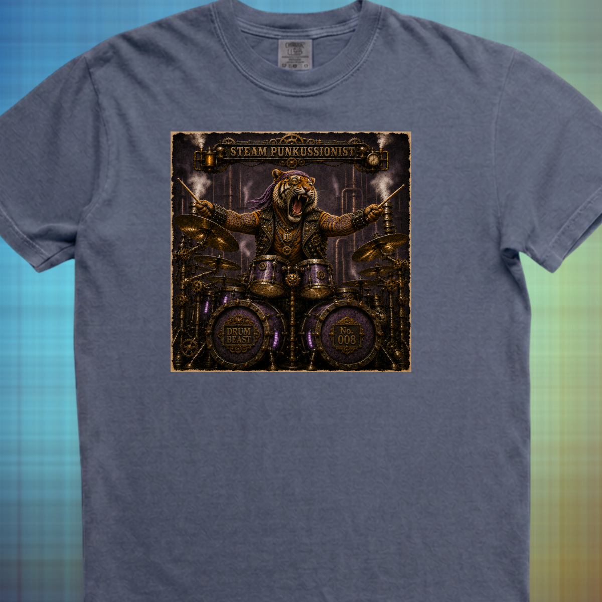 Steam punkussionist (tiger) - Premium Tee