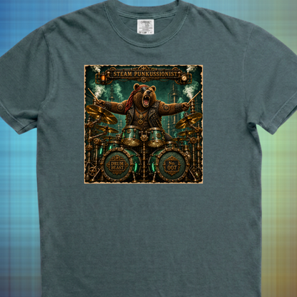 Steam punkussionist (bear) - Premium Tee