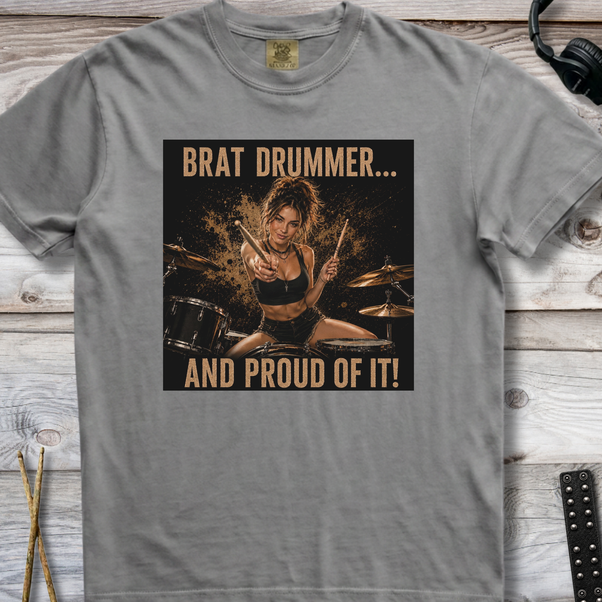 Brat drummer and proud of it - Premium Tee