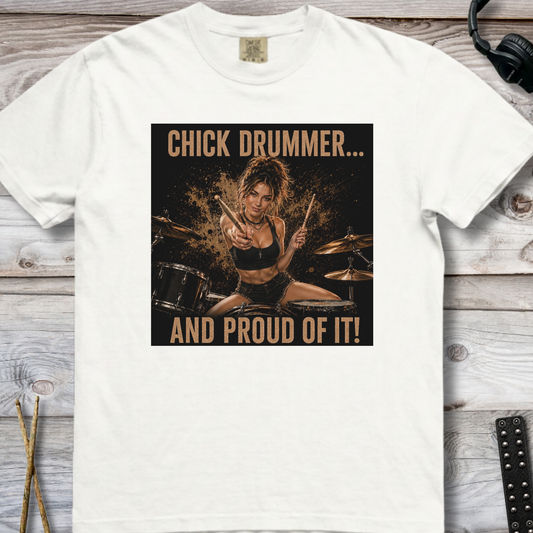 Chick drummer and proud of it - Premium Tee