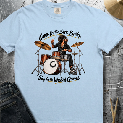 Come for the sick beats -  Premium Tee