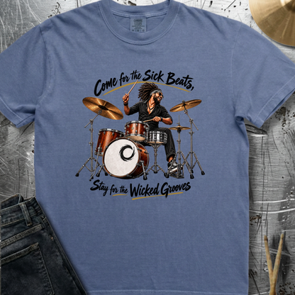 Come for the sick beats -  Premium Tee