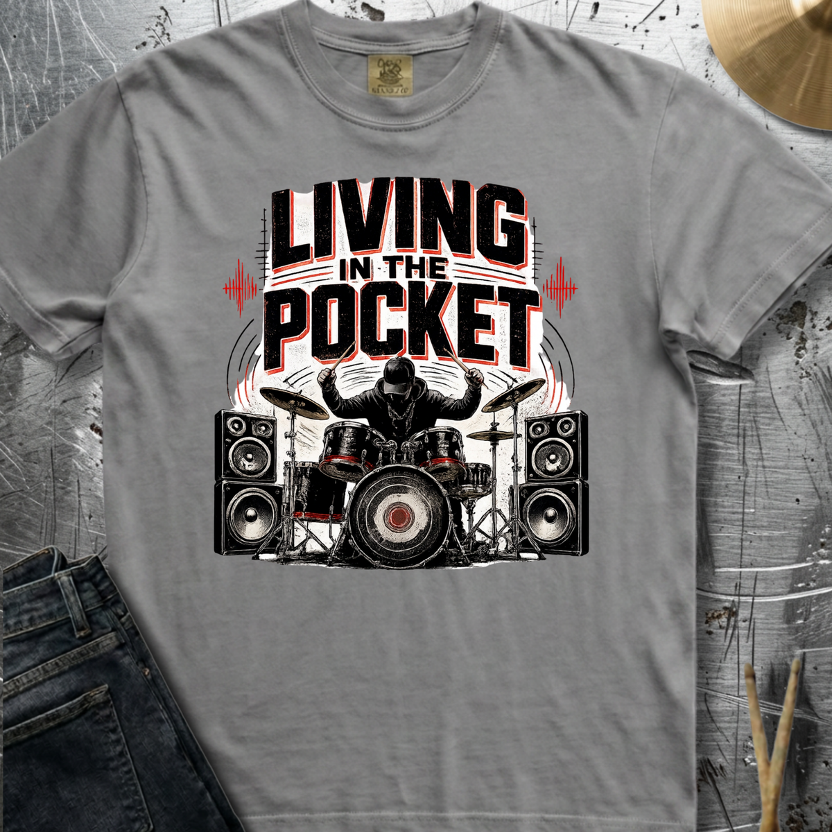 Living in pocket (hip hop) - Premium Tee