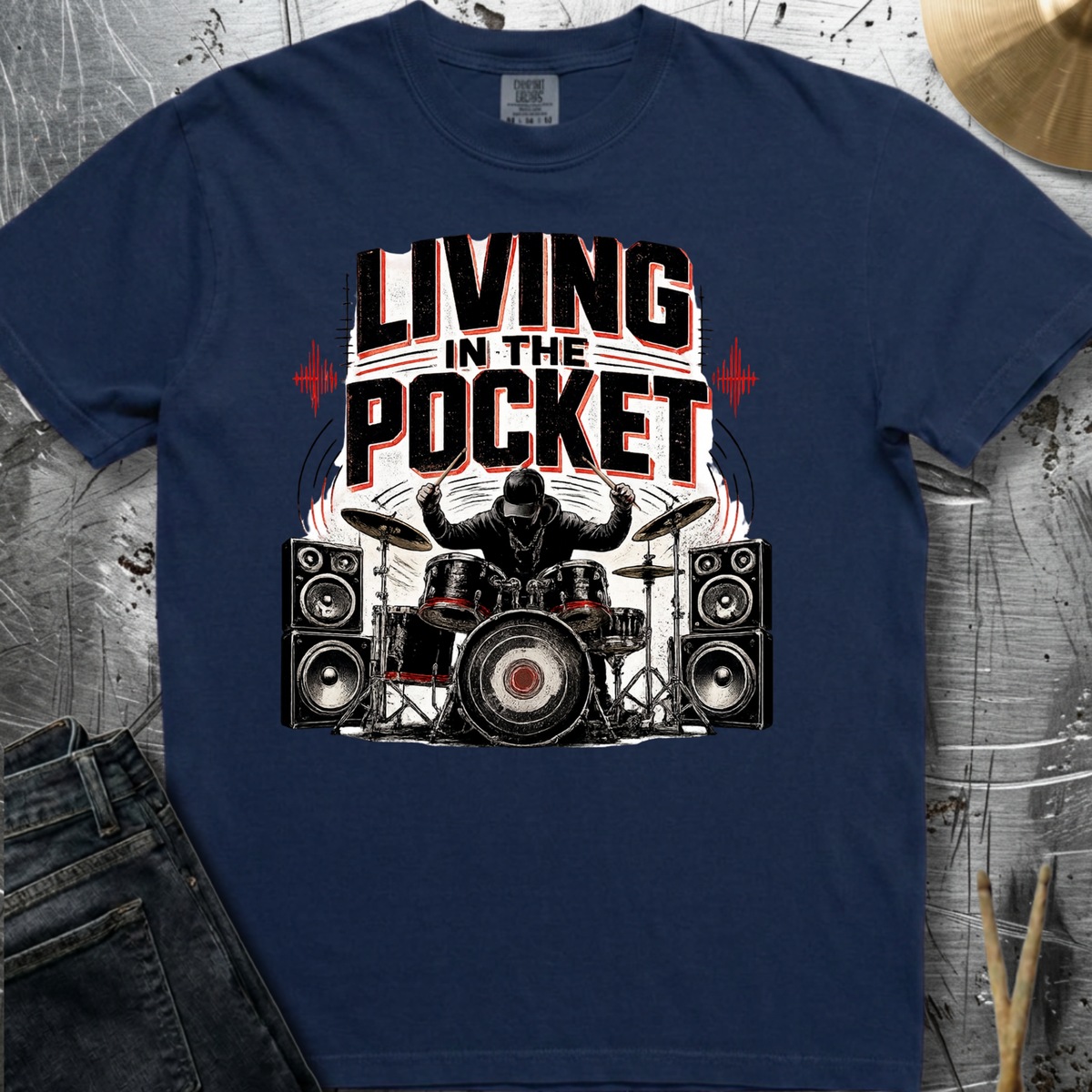 Living in pocket (hip hop) - Premium Tee