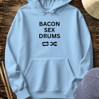 Bacon, sex, drums - Hoodie