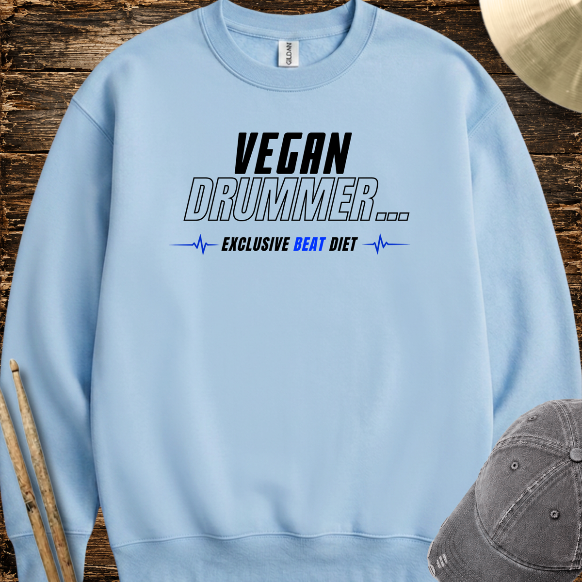 Vegan drummer (version 2) - Sweatshirt