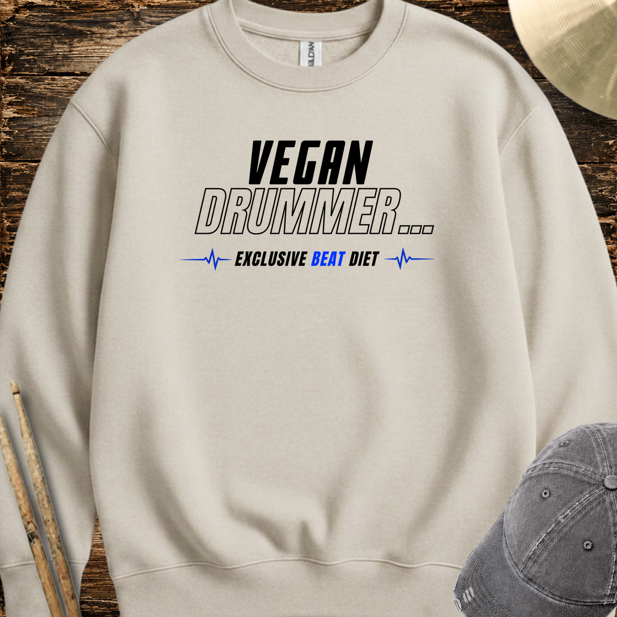 Vegan drummer (version 2) - Sweatshirt