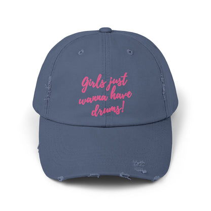 Girls just wanna have drums - Hat (distressed)