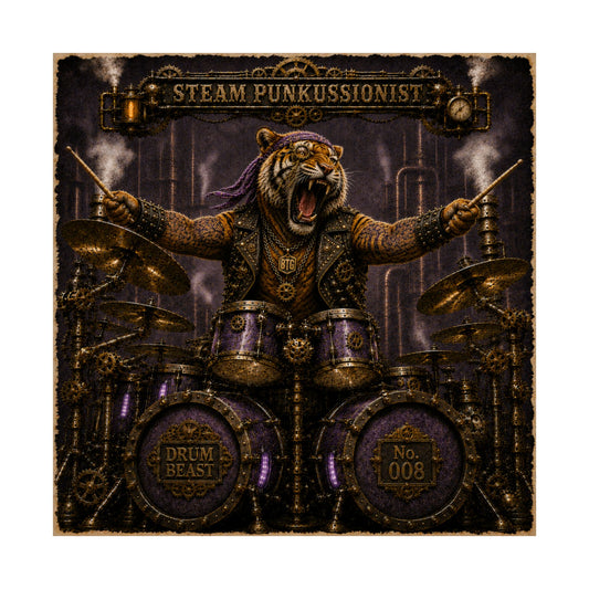 Steam Punkussionist (Tiger) - Poster