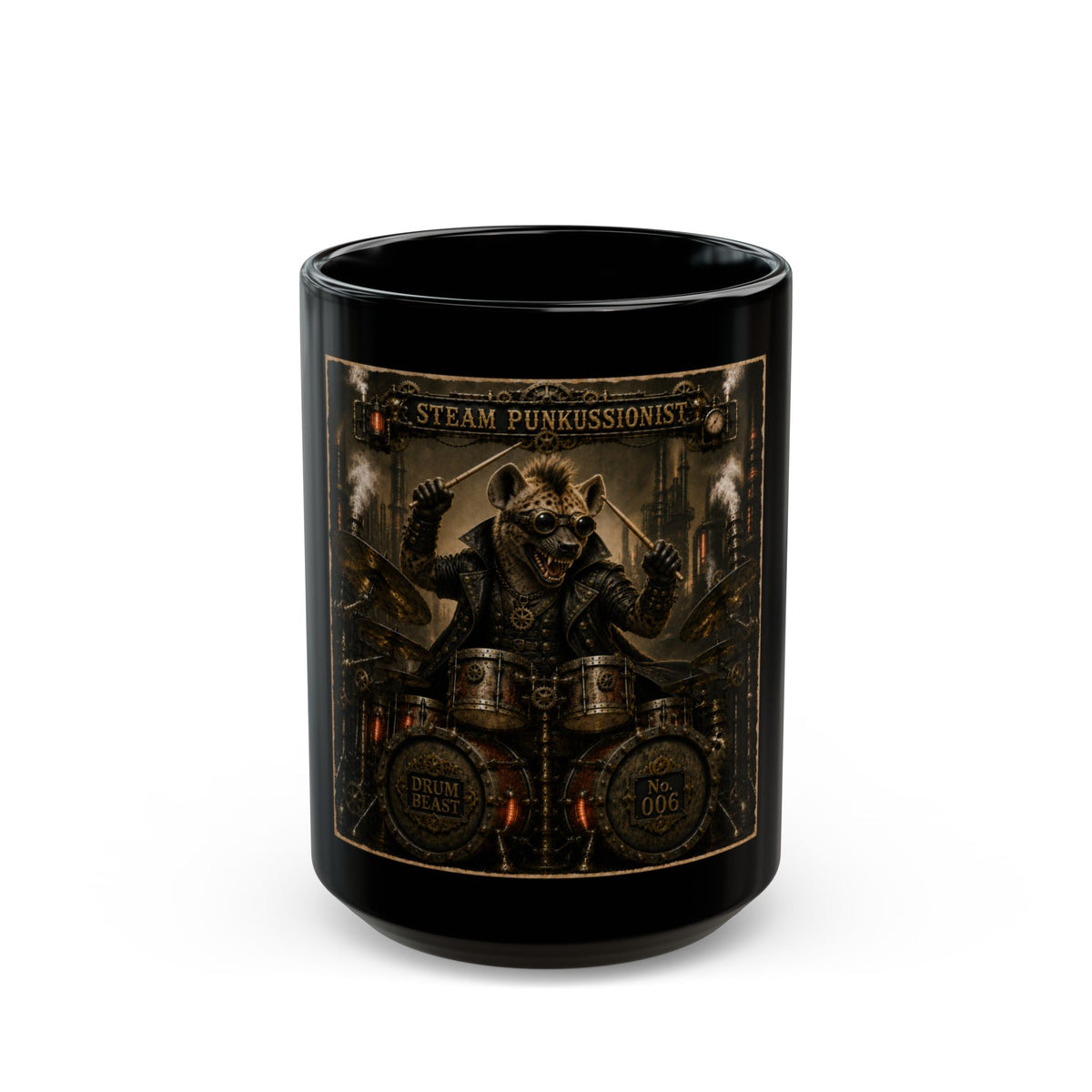 Steam punkussionist (hyena) - Mug
