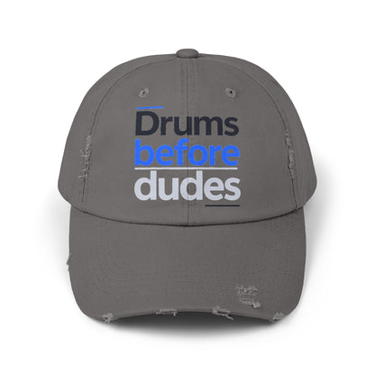 Drums before dudes (blue) - Hat (distressed)