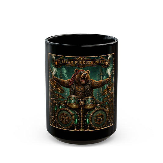 Steam punkussionist (grizzly) - Mug
