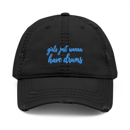 Girls just wanna have drums (blue) - Hat (embroidery)