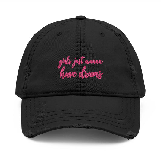 Girls just wanna have drums (pink) - Hat (embroidery)